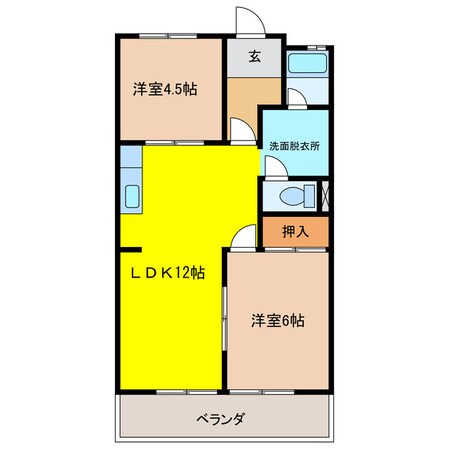 加藤シティハイツの物件間取画像